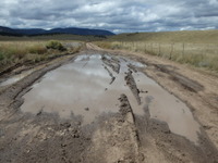 GDMBR: This was the last of the big water puddles.